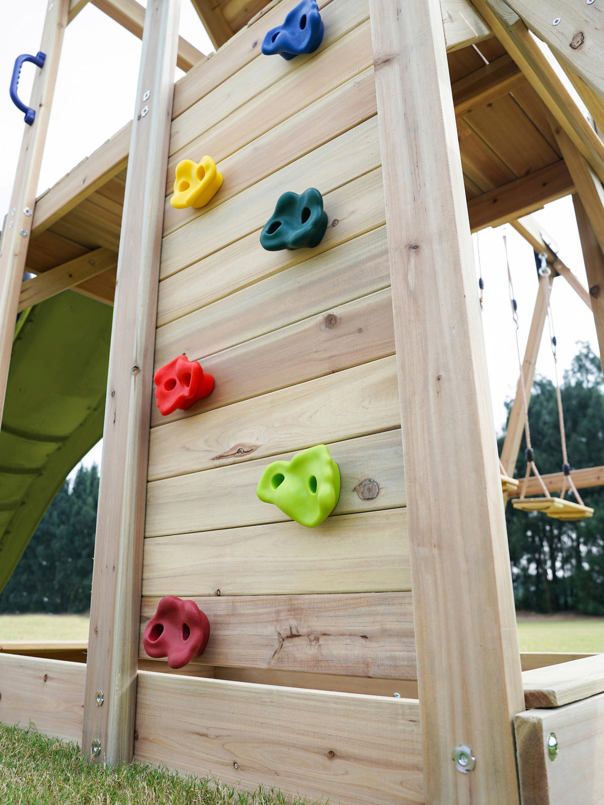 AXI Spielturm Moos grün B/H/L: ca. 342x267x375 cm Moos - braun/grün (375,00/342,00/267,00cm) - AXI