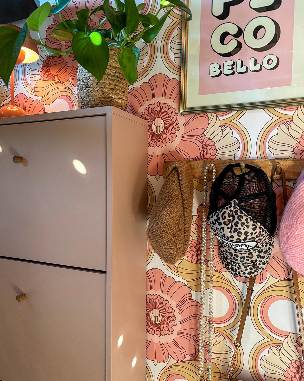 Schuhkipper Bjarne apricot B/H/T: ca. 59,8x131x20 cm Bjarne - apricot (59,80/131,00/20,00cm) - Möbelpartner