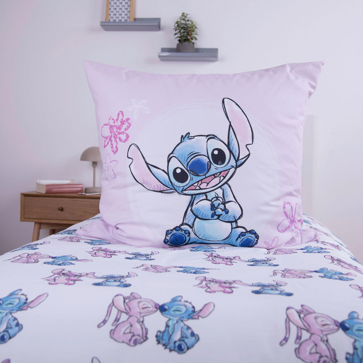 Bettwäsche Renforce Bettwäsche Disney Stitch Flanell - bunt - Disney