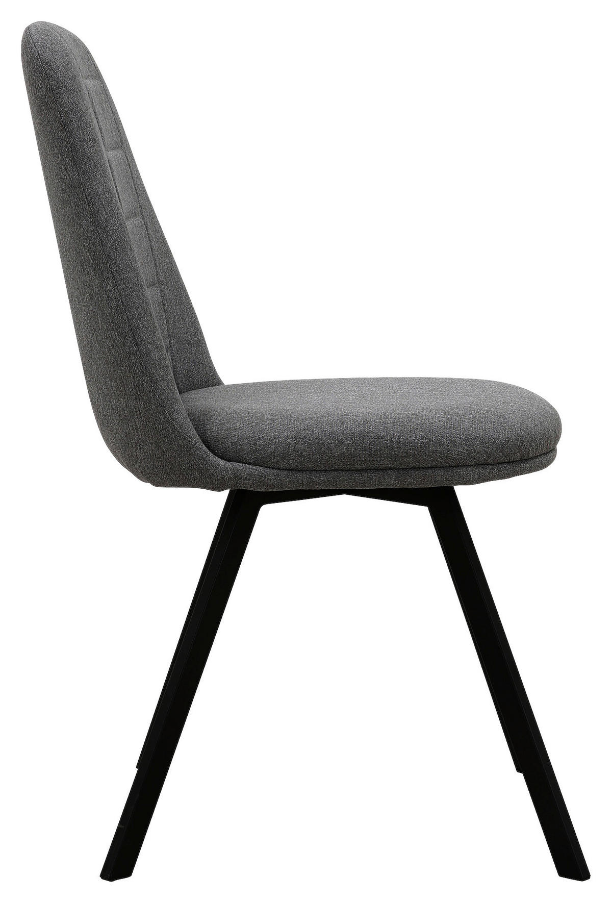 Stuhl CORA anthrazit Microfaser B/T: ca. 56,5x85 cm CORA - schwarz/anthrazit (56,50/85,00cm)