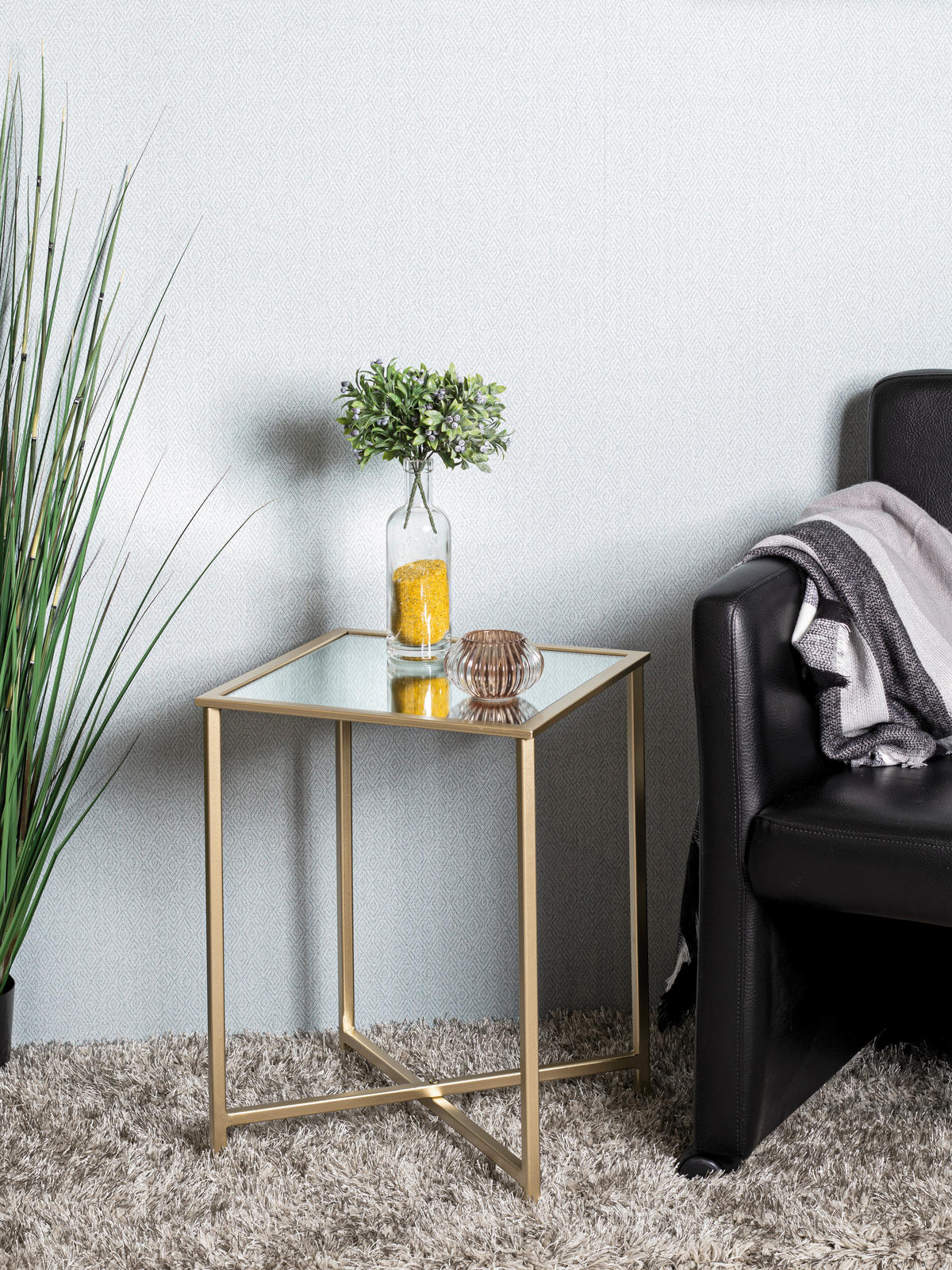 Beistelltisch  gold Optik Metall B/H/T: ca. 39x53x39 cm Lagos_2_Beistelltisch 24743 - gold (39,00/53,00/39,00cm)