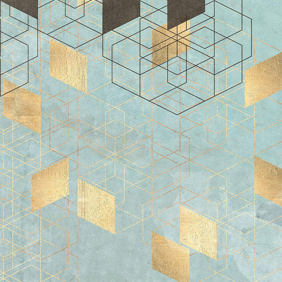 Komar Fototapete Plaqué Or B/L: ca. 200x280 cm Plaqué Or - (200,00/280,00cm) - Komar