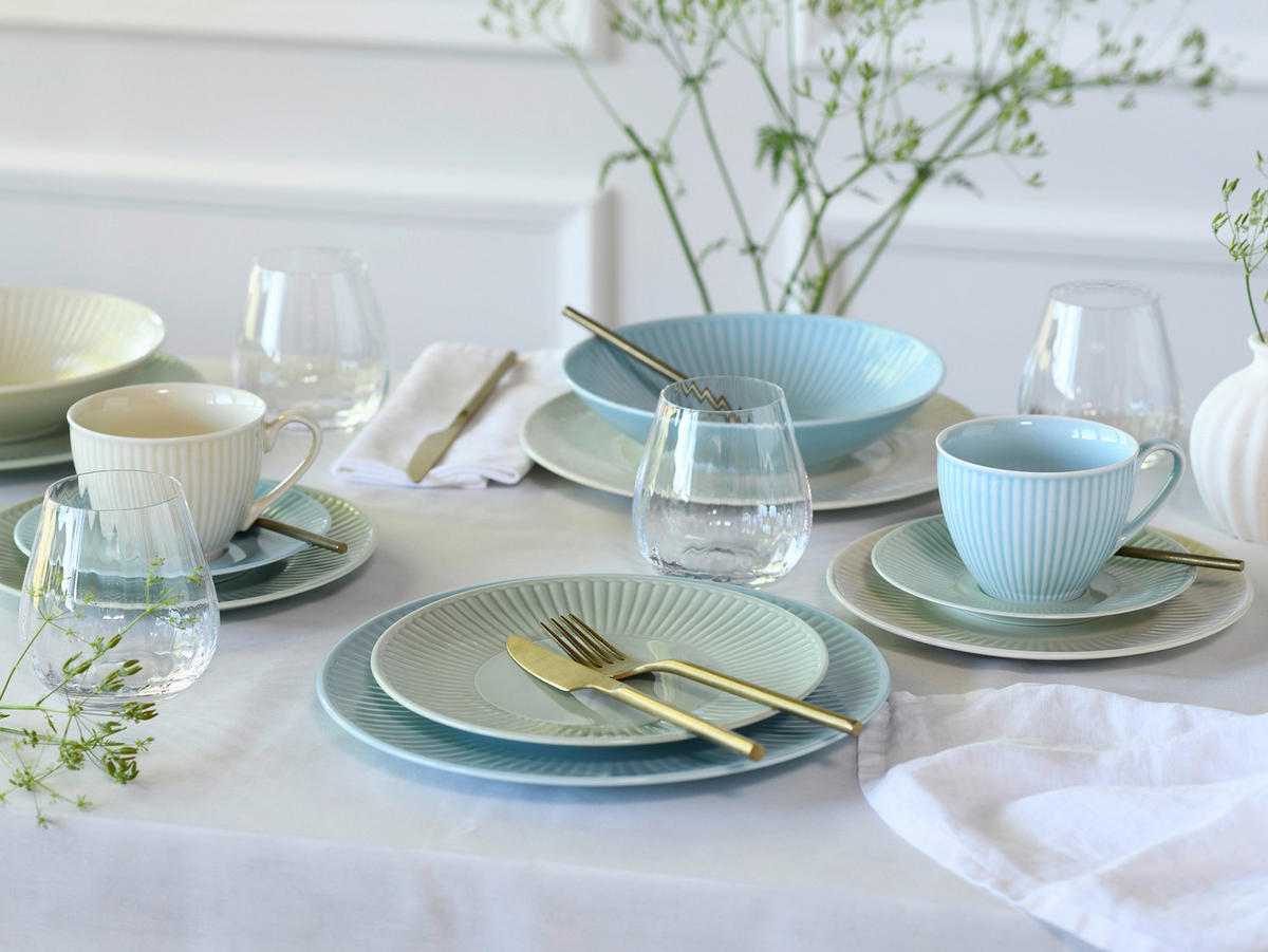 CreaTable Kaffeeservice Valencia bunt Porzellan 18 tlg. Valencia - bunt - CreaTable