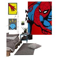 Komar Fototapete Marvel PowerUp Spider-Man Watchout Spiderman B/L: ca. 200x250 cm Marvel PowerUp Spider-Man Watchout - (200,00/250,00cm) - Komar