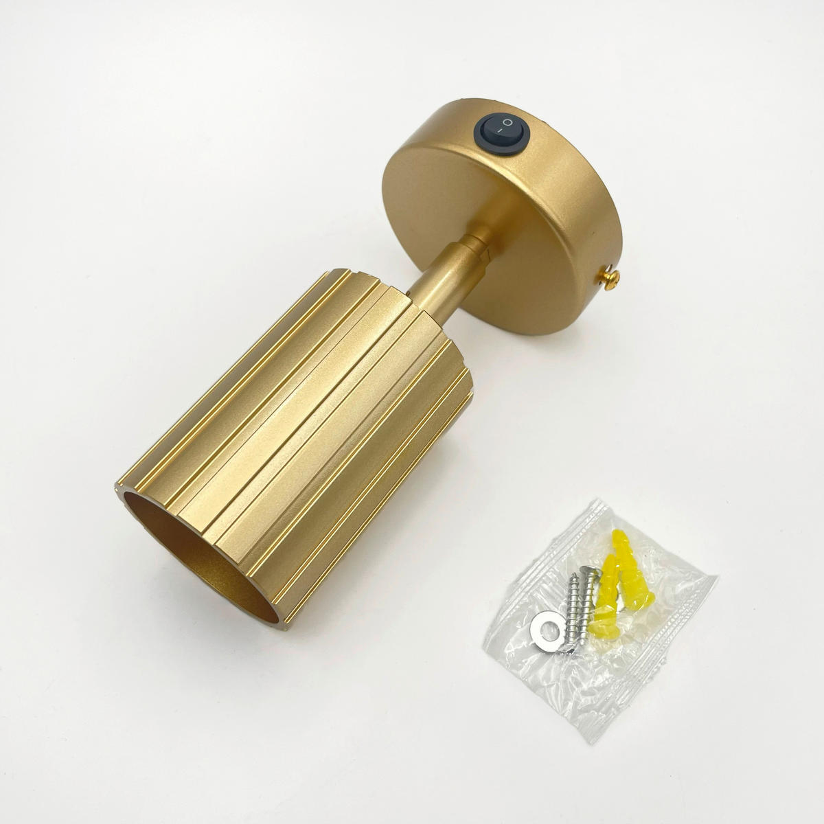 Lamkur Wandleuchte gold Stahl B/H/L: ca. 8x16x8 cm GU10 1 Brennstellen Prisma - gold (8,00/8,00/16,00cm) - Lamkur