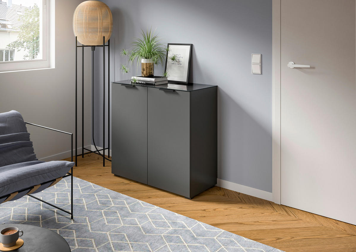 Kommode Ray anthrazit B/H/T: ca. 90x86x40 cm Ray - anthrazit (90,00/86,00/40,00cm) - xonox.home