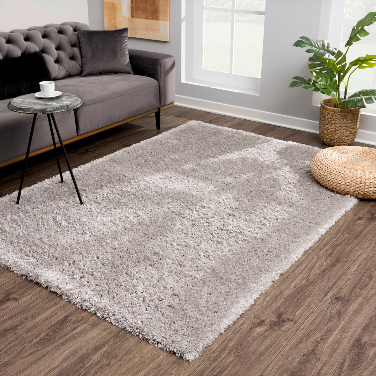 Sanat Teppich Porto grau B/L: ca. 80x200 cm Porto - grau (80,00/200,00cm) - Sanat