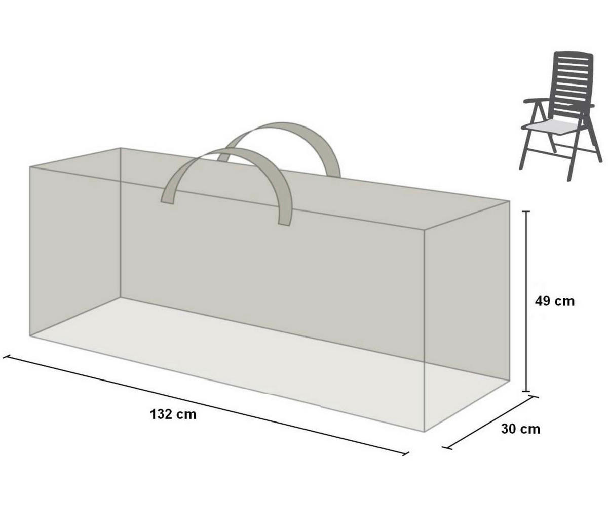 Grasekamp Kissentasche für Auflagen grün Kunststoff B/H/L: ca. 30x49x132 cm Kissentasche_für_4_Auflagen - grün (132,00/30,00/49,00cm) - Grasekamp