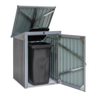 Westmann Mülltonnenbox3x3 3x3 - anthrazit (104,00/134,00/101,00cm) - Westmann