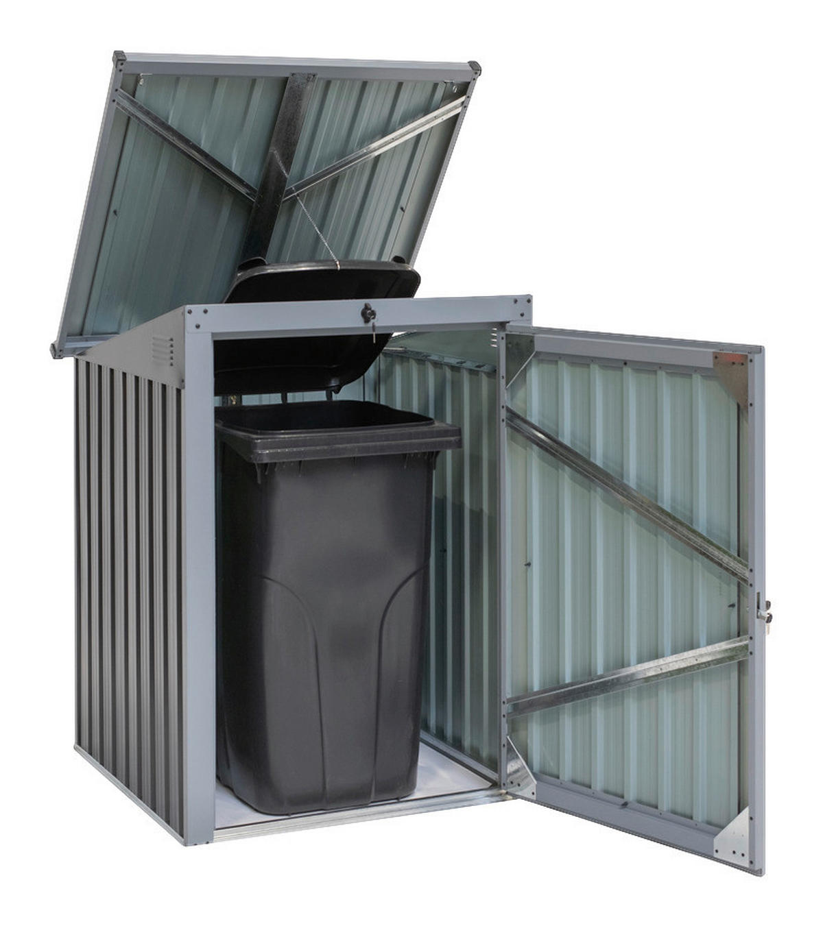 Westmann Mülltonnenbox3x3 3x3 - anthrazit (104,00/134,00/101,00cm) - Westmann