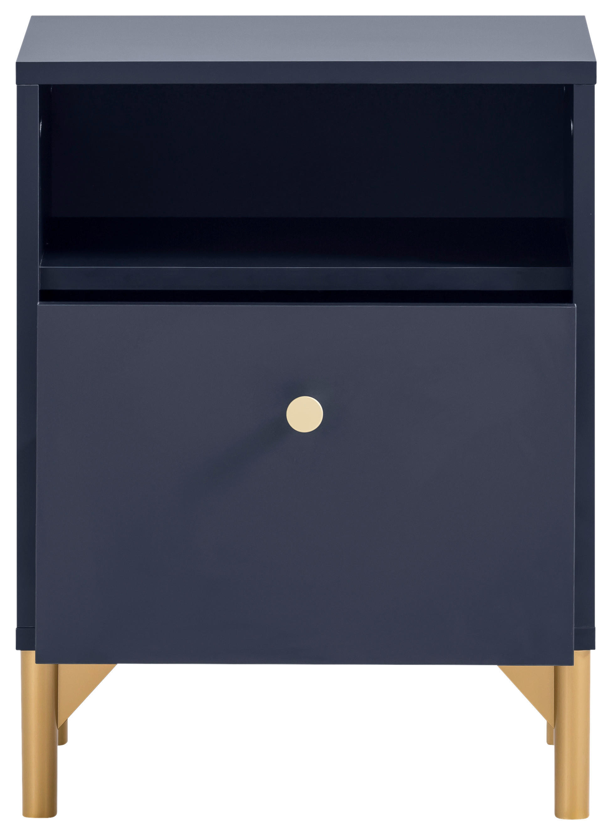 Nachtkonsole Alfa blau B/H/T: ca. 40,3x53,2x33,5 cm Alfa - blau (40,30/53,20/33,50cm) - Möbelpartner