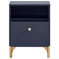 Nachtkonsole Alfa blau B/H/T: ca. 40,3x53,2x33,5 cm Alfa - blau (40,30/53,20/33,50cm) - Möbelpartner