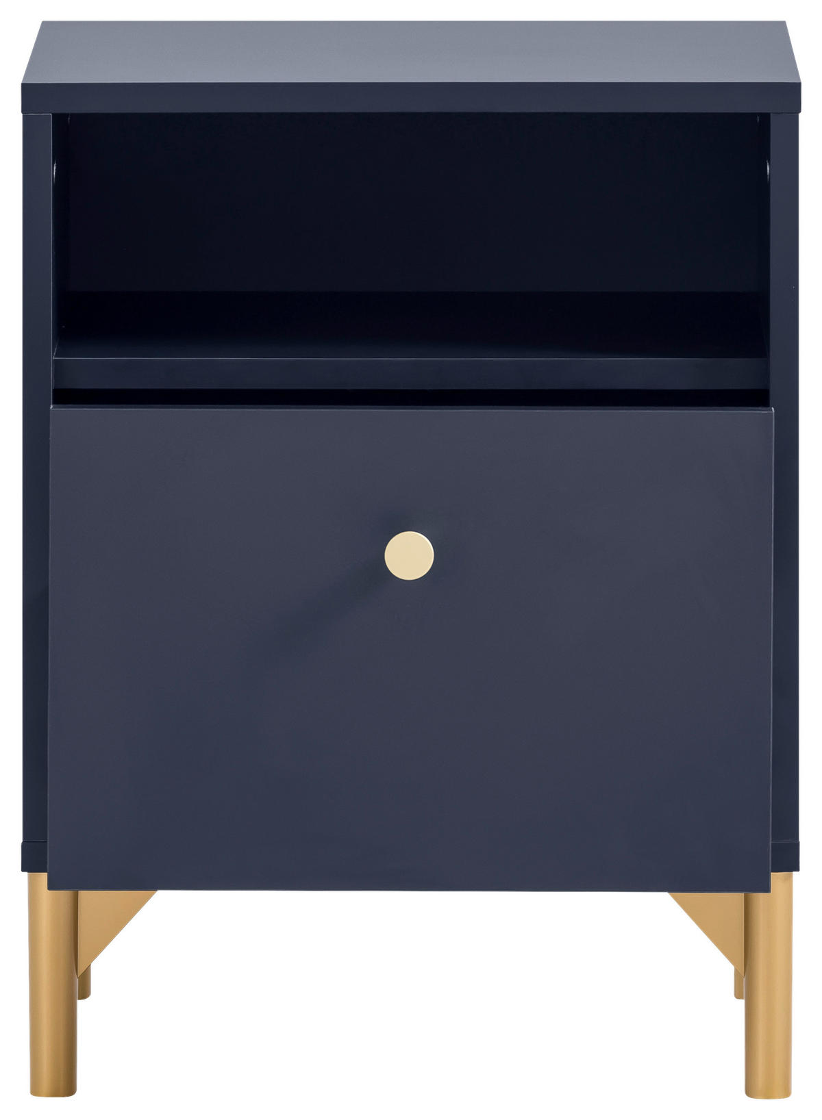 Nachtkonsole Alfa blau B/H/T: ca. 40,3x53,2x33,5 cm Alfa - blau (40,30/53,20/33,50cm) - Möbelpartner