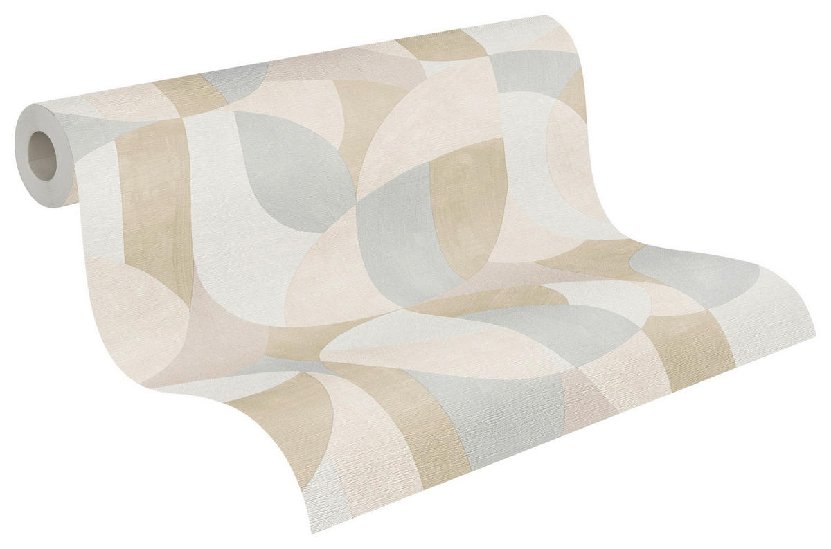 A.S.Creation Vliestapete creme beige B/H/D: ca. 53x1005x8,2 cm Vliestapete - beige/creme (8,20/1005,00cm) - A.S.Creation