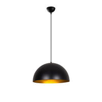 Opviq Pendelleuchte Sivani schwarz gold Eisen B/H/T/L/D: ca. 40x116x40x40x40 cm E27 1 Brennstellen Sivani - gold/schwarz (40,00/40,00/116,00cm) - Opviq