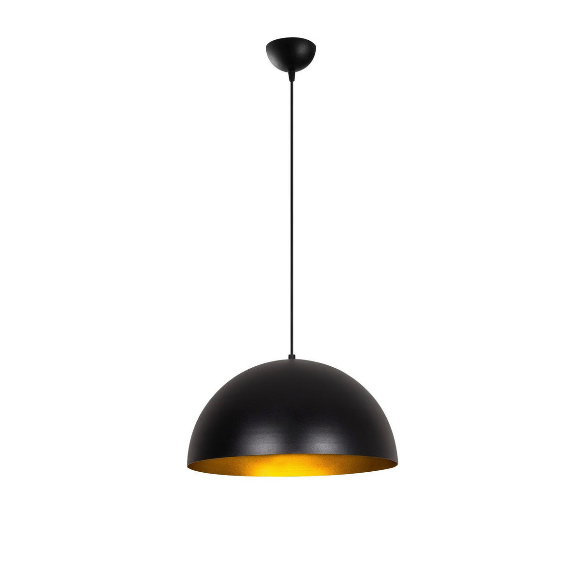 Opviq Pendelleuchte Sivani schwarz gold Eisen B/H/T/L/D: ca. 40x116x40x40x40 cm E27 1 Brennstellen Sivani - gold/schwarz (40,00/40,00/116,00cm) - Opviq