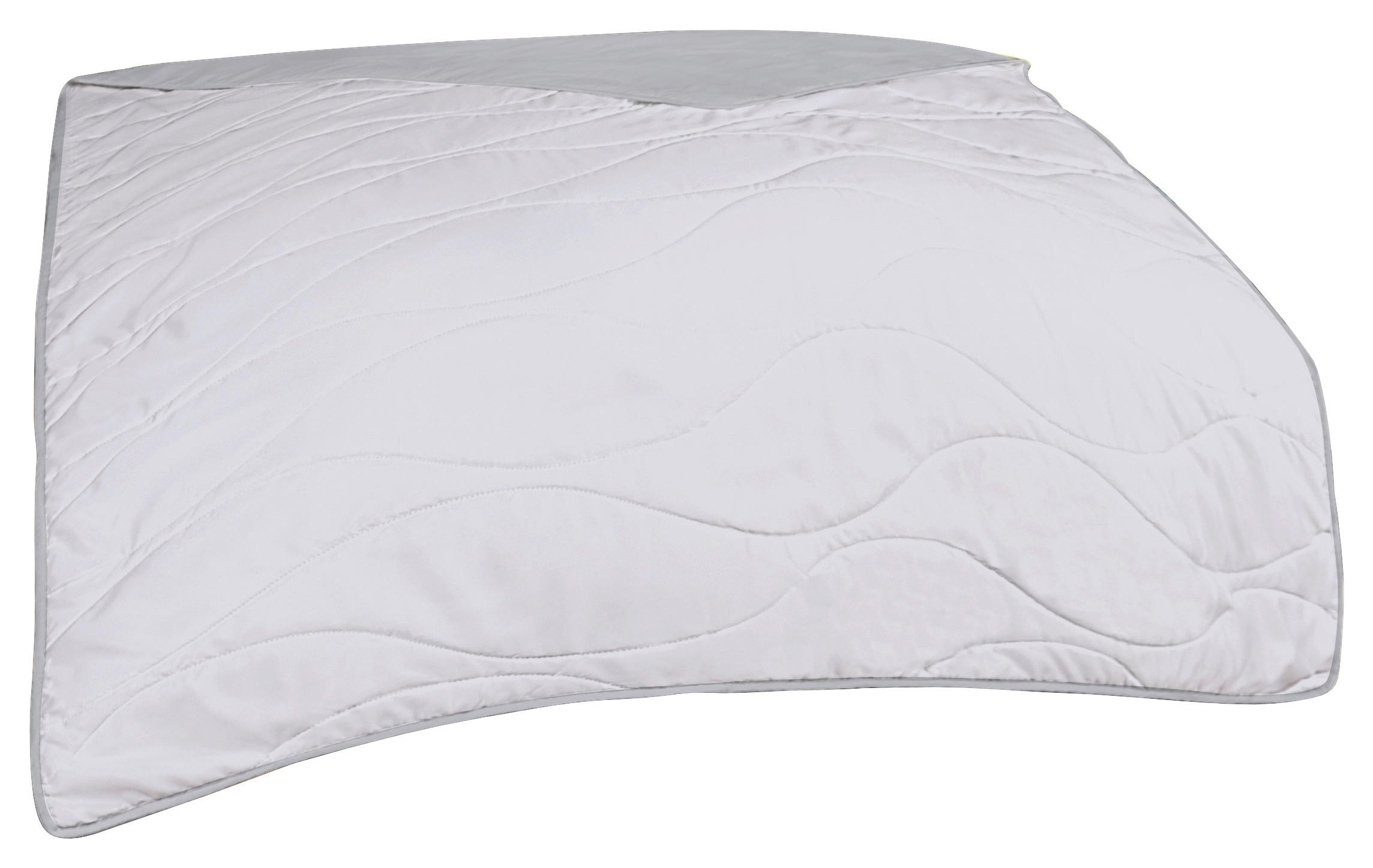 Steppbett Leichtsteppbett silber 135x200cm - offwhite/silber (135,00/200,00cm)