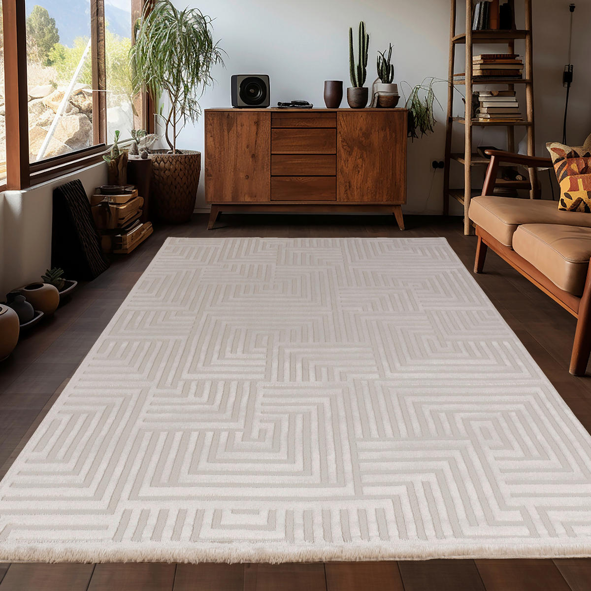 Ayyildiz Teppich SAHARA beige B/L: ca. 120x170 cm SAHARA - beige (120,00/170,00cm) - Ayyildiz