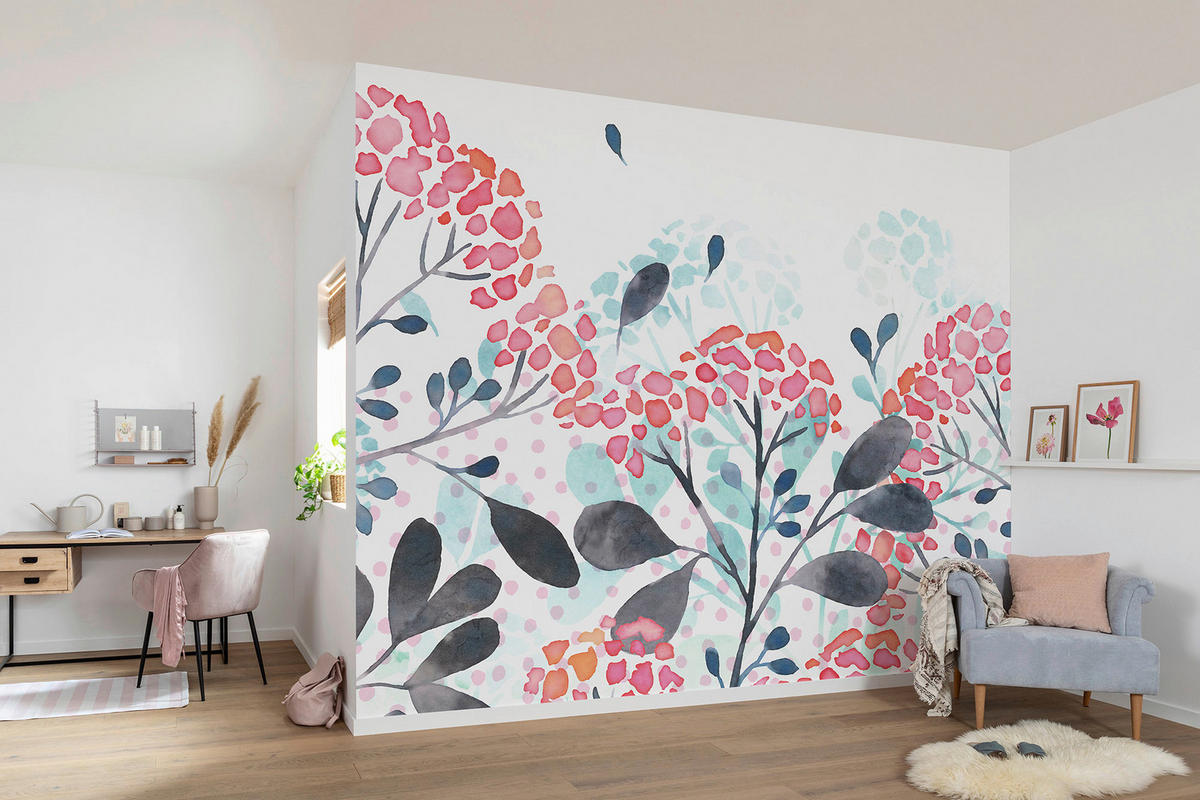 Komar Fototapete Summer Breath Blumen B/L: ca. 400x250 cm Summer Breath - (400,00/250,00cm) - Komar