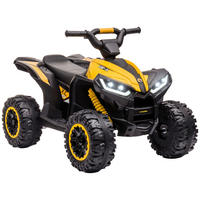 HOMCOM Elektro-Quad schwarz B/H/L: ca. 53x55,5x83 cm Elektro-Quad - gelb/schwarz (83,00/53,00/55,50cm) - HOMCOM
