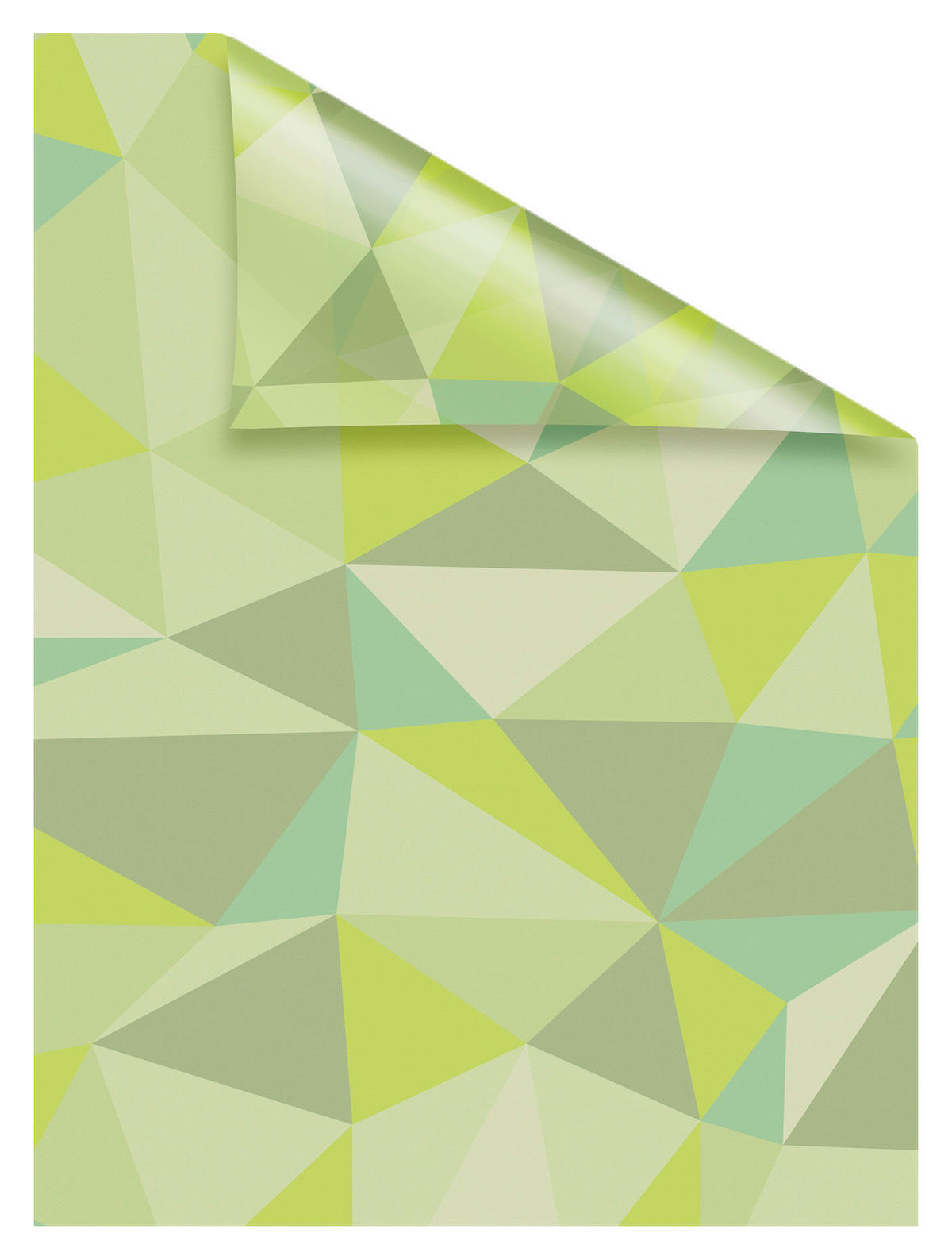 LICHTBLICK Fensterfolie Pattern Dreiecke Ornament Pattern Dreiecke grün B/L: ca. 100x180 cm Pattern Dreiecke - grün (100,00/180,00cm) - LICHTBLICK