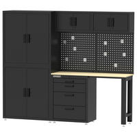 Werkzeugschrank Monos schwarz B/H/L: ca. 228x190x46 cm Monos - schwarz (46,00/228,00/190,00cm) - Feistos