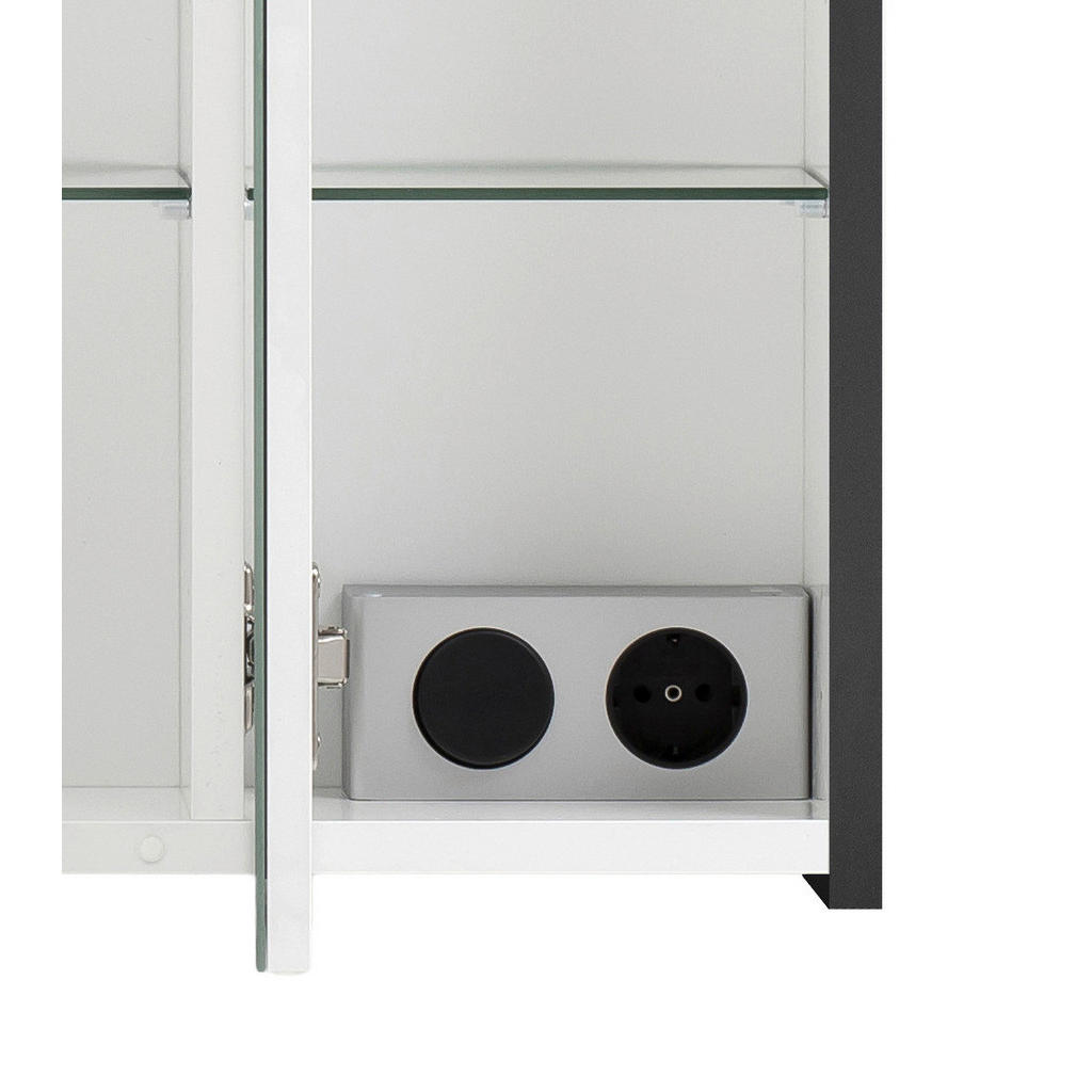 Thumbnail - Spiegelschrank Sander anthrazit B/H/T: ca. 65x62,7x16 cm