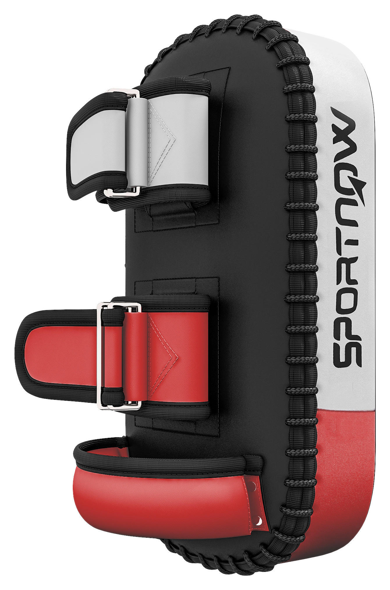 SPORTNOW Fitness-Zubehör schwarz Kunstleder B/H/L: ca. 20x38x18 cm Schlagpolster - schwarz (18,00/20,00/38,00cm) - SPORTNOW