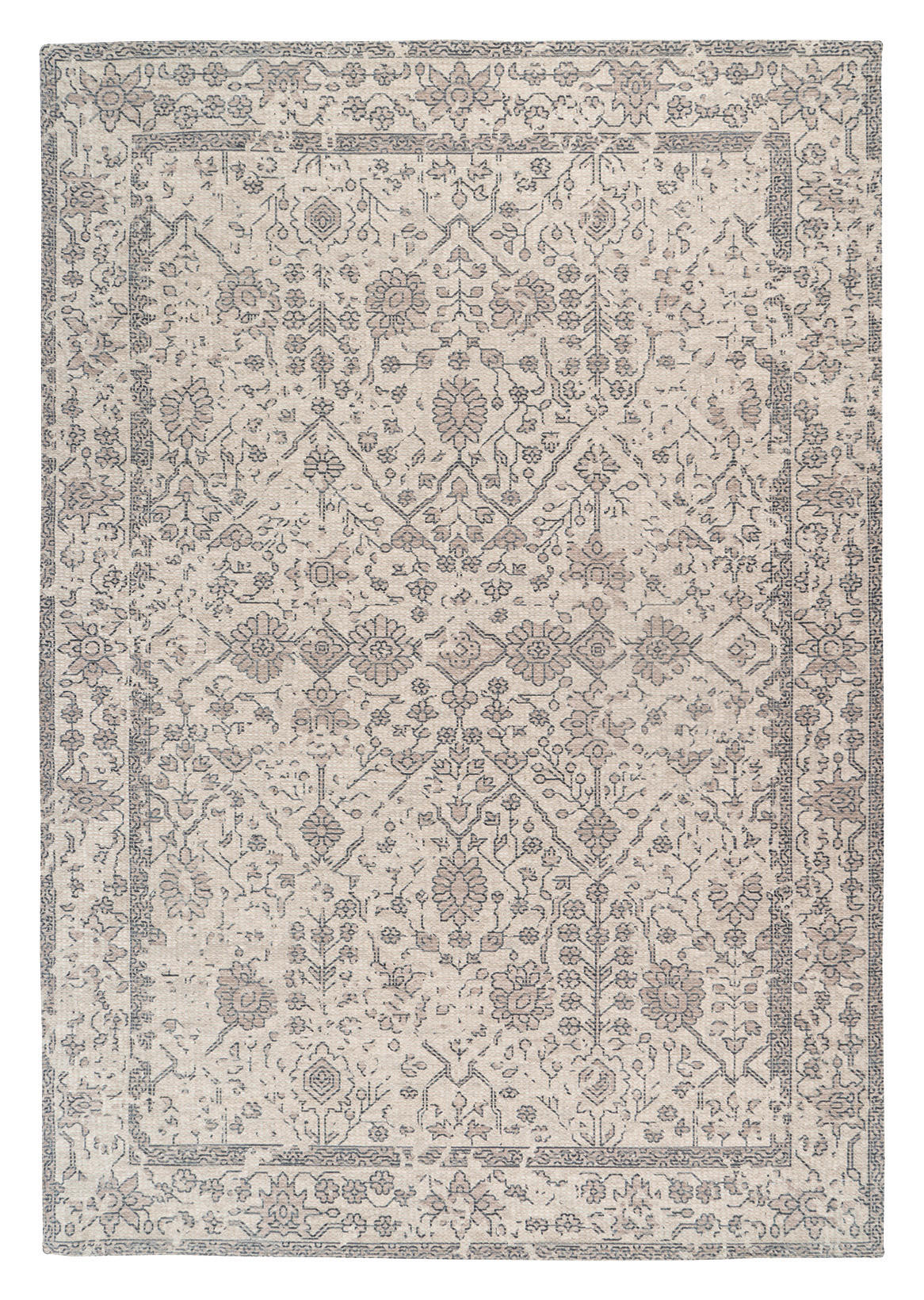 Kayoom Flachflorteppich Perry 125 creme B/L: ca. 80x150 cm Perry 125 - creme (80,00/150,00cm) - Kayoom