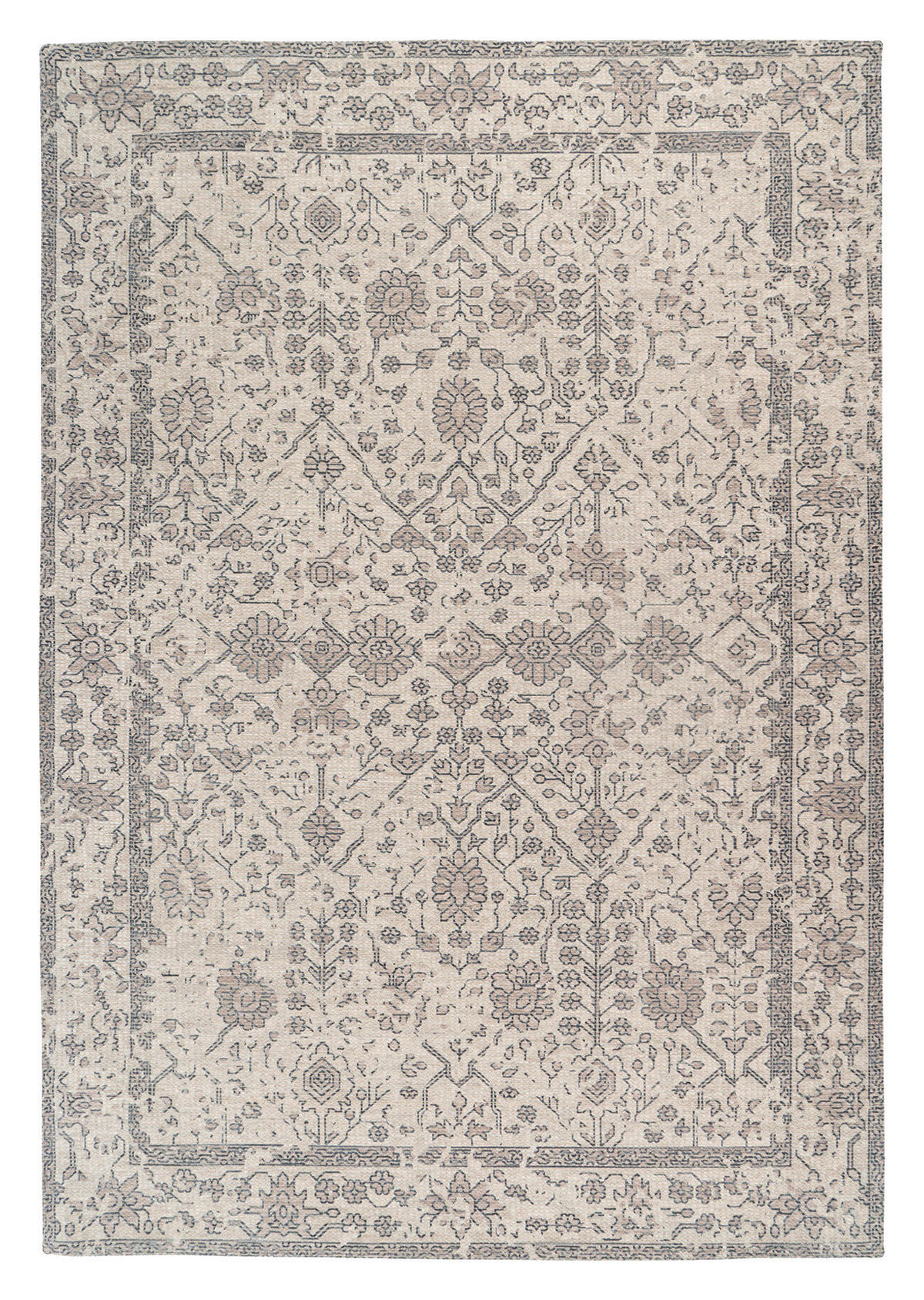 Kayoom Flachflorteppich Perry 125 creme B/L: ca. 80x150 cm Perry 125 - creme (80,00/150,00cm) - Kayoom