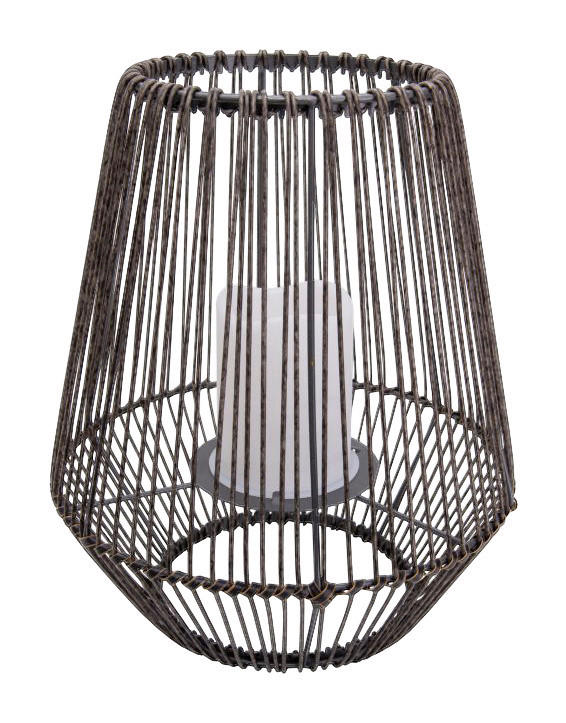 LED-Solarleuchte NV5284114 braun Kunststoff B/H/T: ca. 26x31x26 cm Plasto - braun (26,00/31,00/26,00cm) - Näve Leuchten