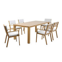 AXI Outdoor Living Gartensitzgruppe Jada creme Metall B/H/L: ca. 220x84,5x99,5 cm Jada - braun/creme (99,50/220,00/84,50cm) - AXI Outdoor Living