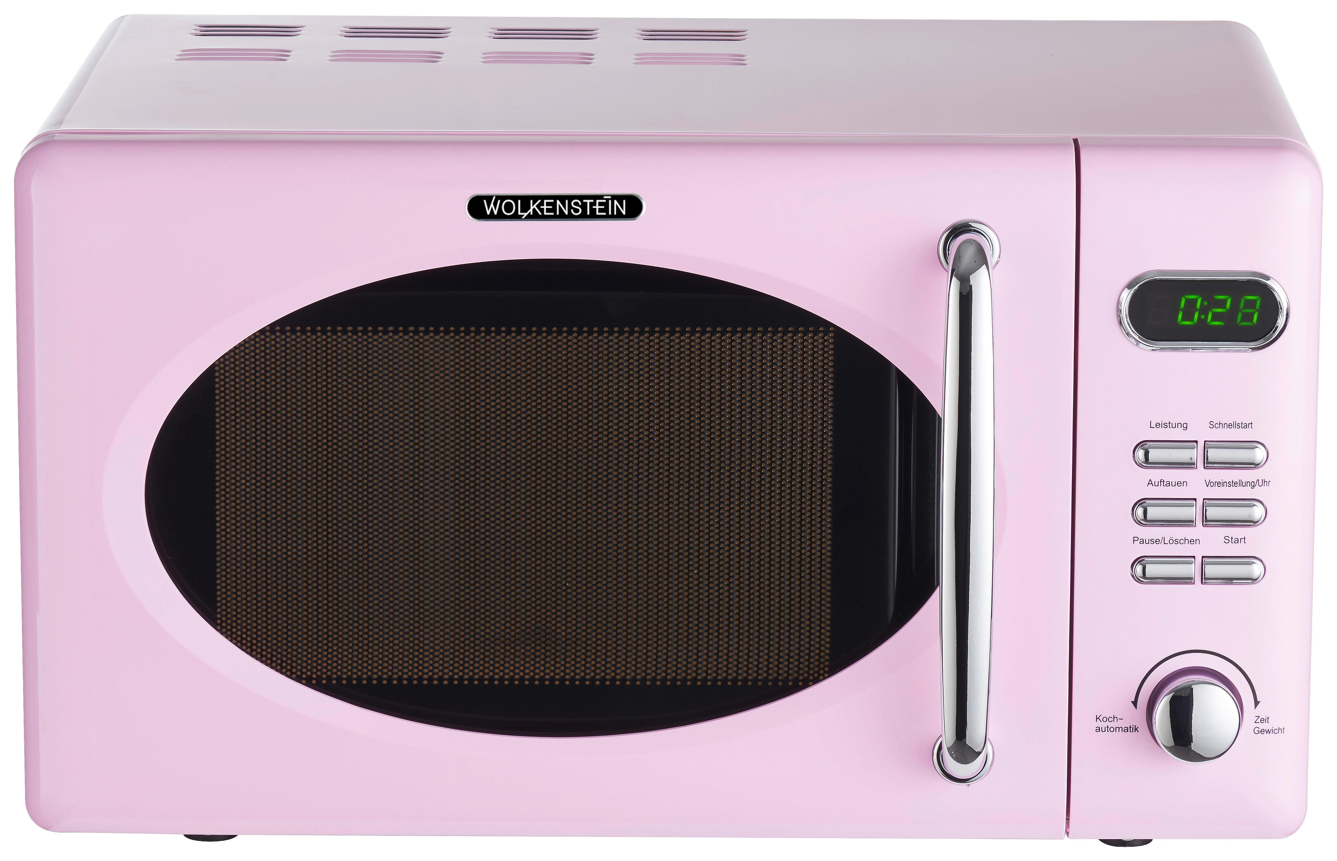 Wolkenstein Mikrowelle WMW720 SP pink Kunststoff B/H/T: ca. 45,1x25,6x36,1 cm ca. 20 l Mikrowelle WMW720 SP - pink (45,10/25,60/36,10cm) - Wolkenstein