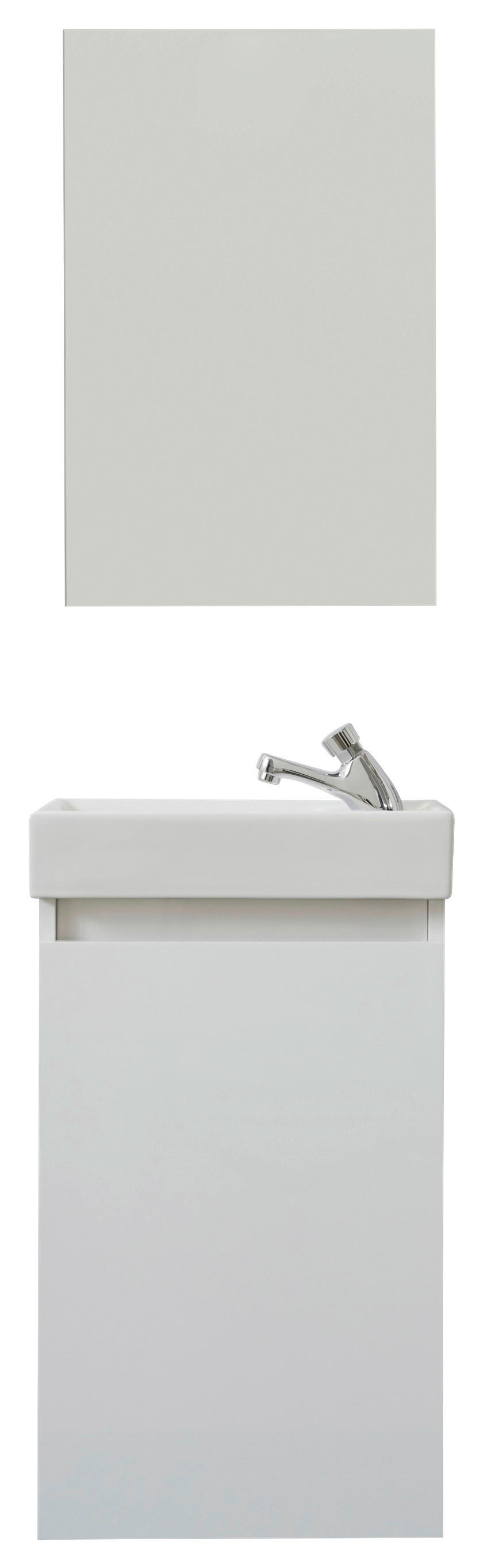 Badezimmer-Set Champ weiß matt B/H/T: ca. 40x68x22 cm Champ - weiß (40,00/68,00/22,00cm) - Trendteam