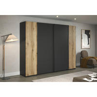 Kleiderschrank Esteban anthrazit B/H/T: ca. 270x210x60 cm Esteban - anthrazit (270,00/210,00/60,00cm)
