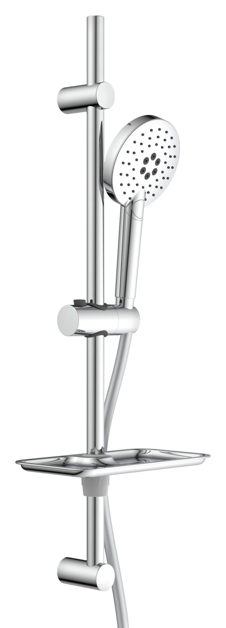 Brausestangen-Set Chrom B/H/L/D: ca. 24x10x70x12 cm Brausestangenset_Rimini - Chrom (70,00/24,00/10,00cm) - Eisl
