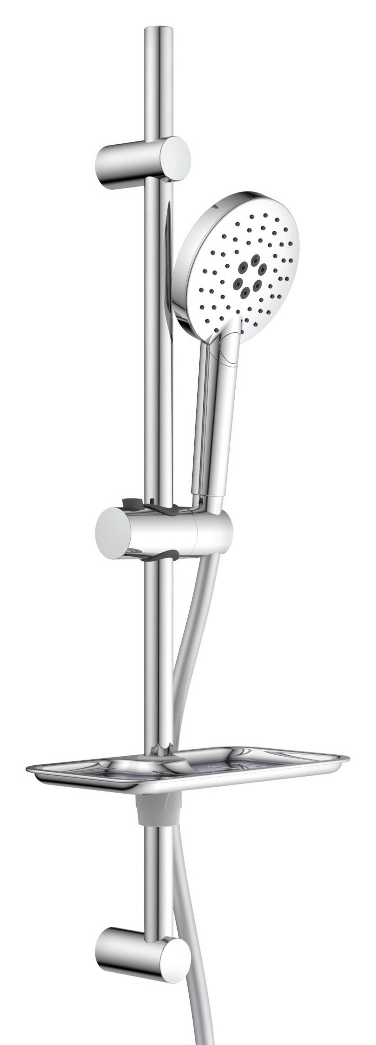 Brausestangen-Set Chrom B/H/L/D: ca. 24x10x70x12 cm Brausestangenset_Rimini - Chrom (70,00/24,00/10,00cm) - Eisl