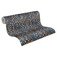A.S.Creation Vliestapete Attractive 2 Floral schwarz B/L: ca. 53x1005 cm Attractive 2 - schwarz (53,00/1005,00cm) - A.S.Creation