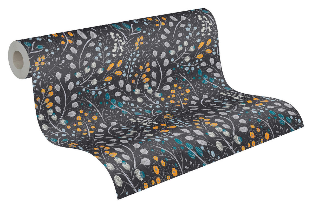 A.S.Creation Vliestapete Attractive 2 Floral schwarz B/L: ca. 53x1005 cm Attractive 2 - schwarz (53,00/1005,00cm) - A.S.Creation