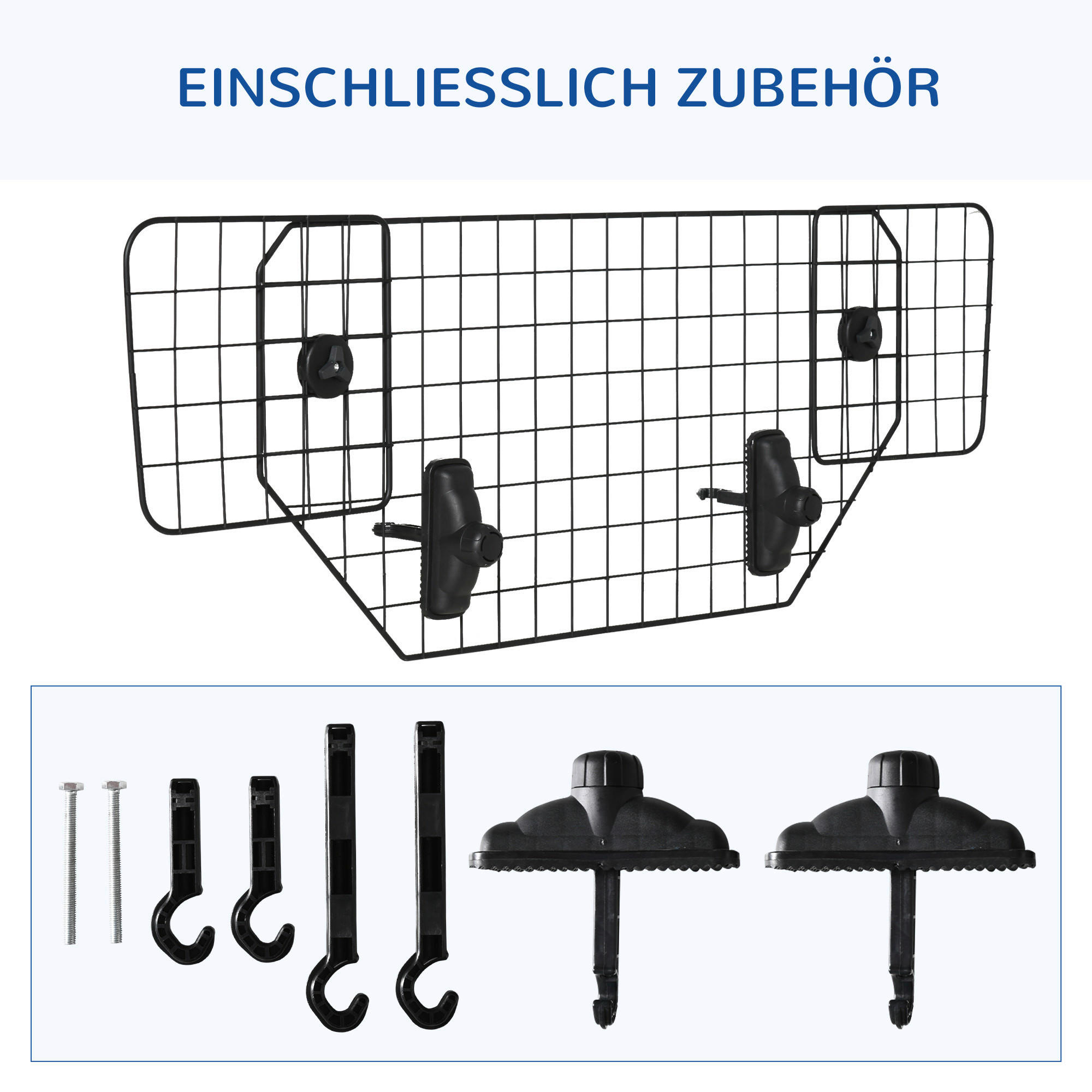 PawHut Hundeschutzgitter schwarz Metall ...