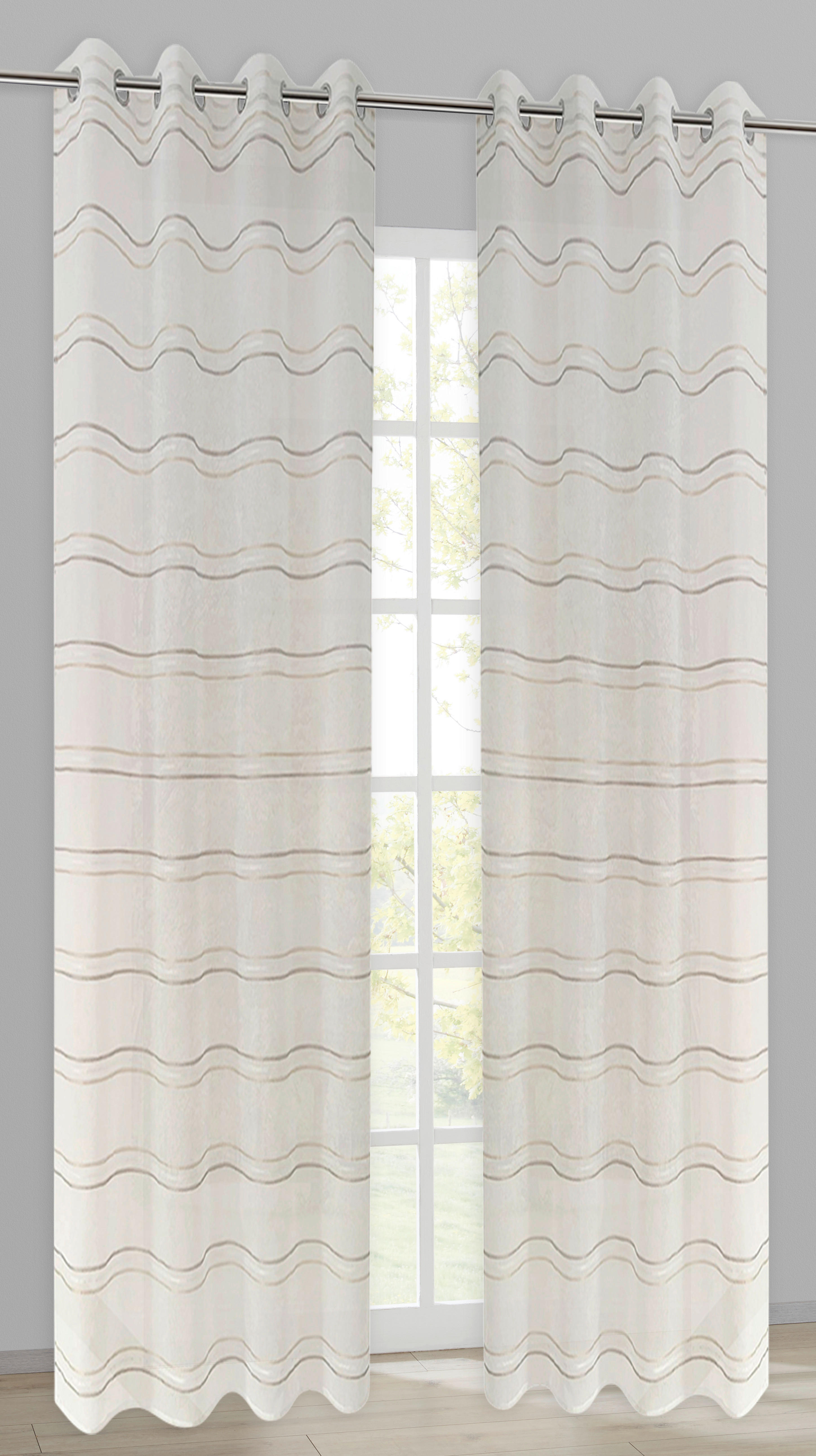 Ösenvorhang Bamberg natur B/L: ca. 140x245 cm Bamberg - natur (140,00/245,00cm)