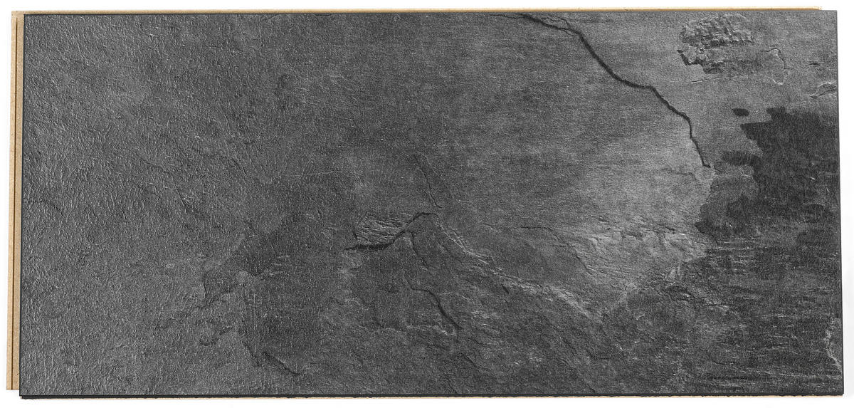 Visiogrande Laminatboden Ölschiefer ca. 2,367 m² im Paket  B/L: ca. 28x60,4 cm pro Paket Ölschiefer ca. 2,367 m² im Paket - Schiefergrau (28,00/60,40cm) - Visiogrande