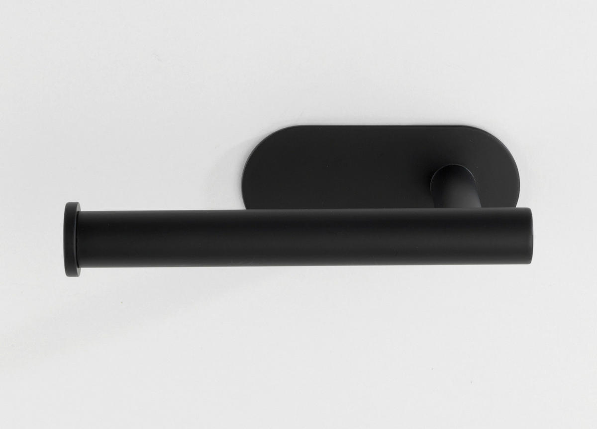 Toilettenpapierhalter schwarz Metall B/H/T: ca. 16x4,5x7 cm Papierrollenhalter_Orea_Black - schwarz (16,00/4,50/7,00cm) - Turbo-Loc