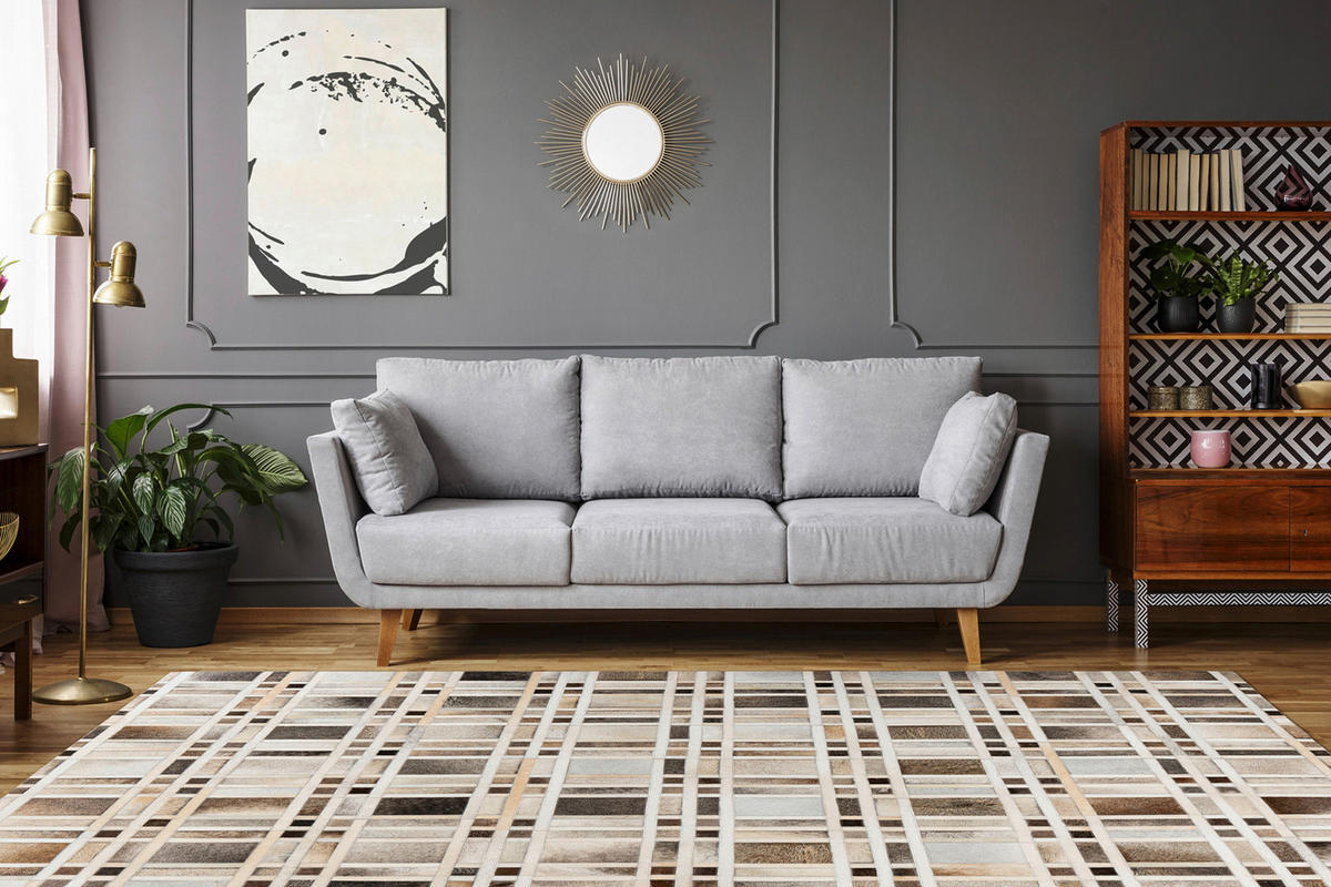 360Living Teppich Lavin grau B/L: ca. 80x150 cm Lavin - grau (80,00/150,00cm) - 360Living