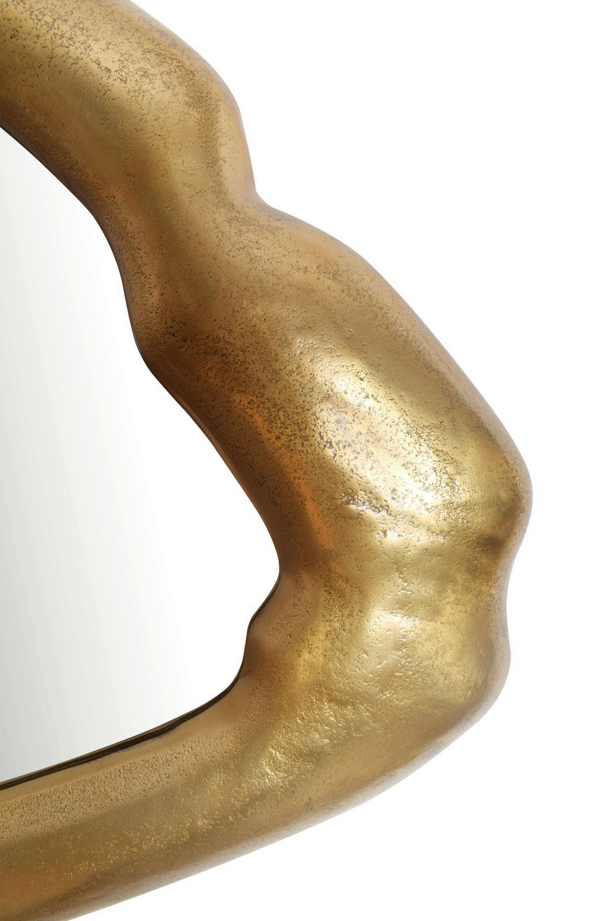 Wandspiegel gold Metall B/H/T: ca. 100x57x5 cm Wandspiegel - gold (100,00/57,00/5,00cm) - Wohnling