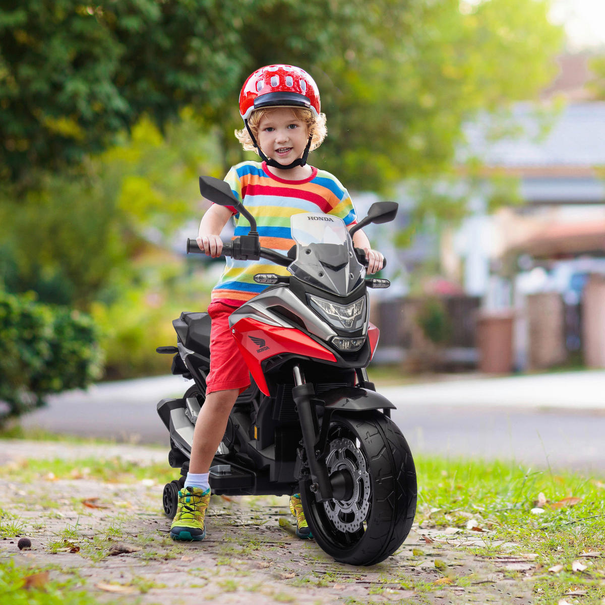 AIYAPLAY Kinder-Elektromotorrad rot B/H/L: ca. 46x75x107 cm Kinder-Elektromotorrad - rot (107,00/46,00/75,00cm) - AIYAPLAY