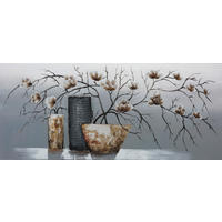 Bönninghoff Ölgemälde Blumen B/H/L: ca. 60x2x140 cm Ölgemälde_handgefertigt - (140,00/60,00/2,00cm) - Bönninghoff