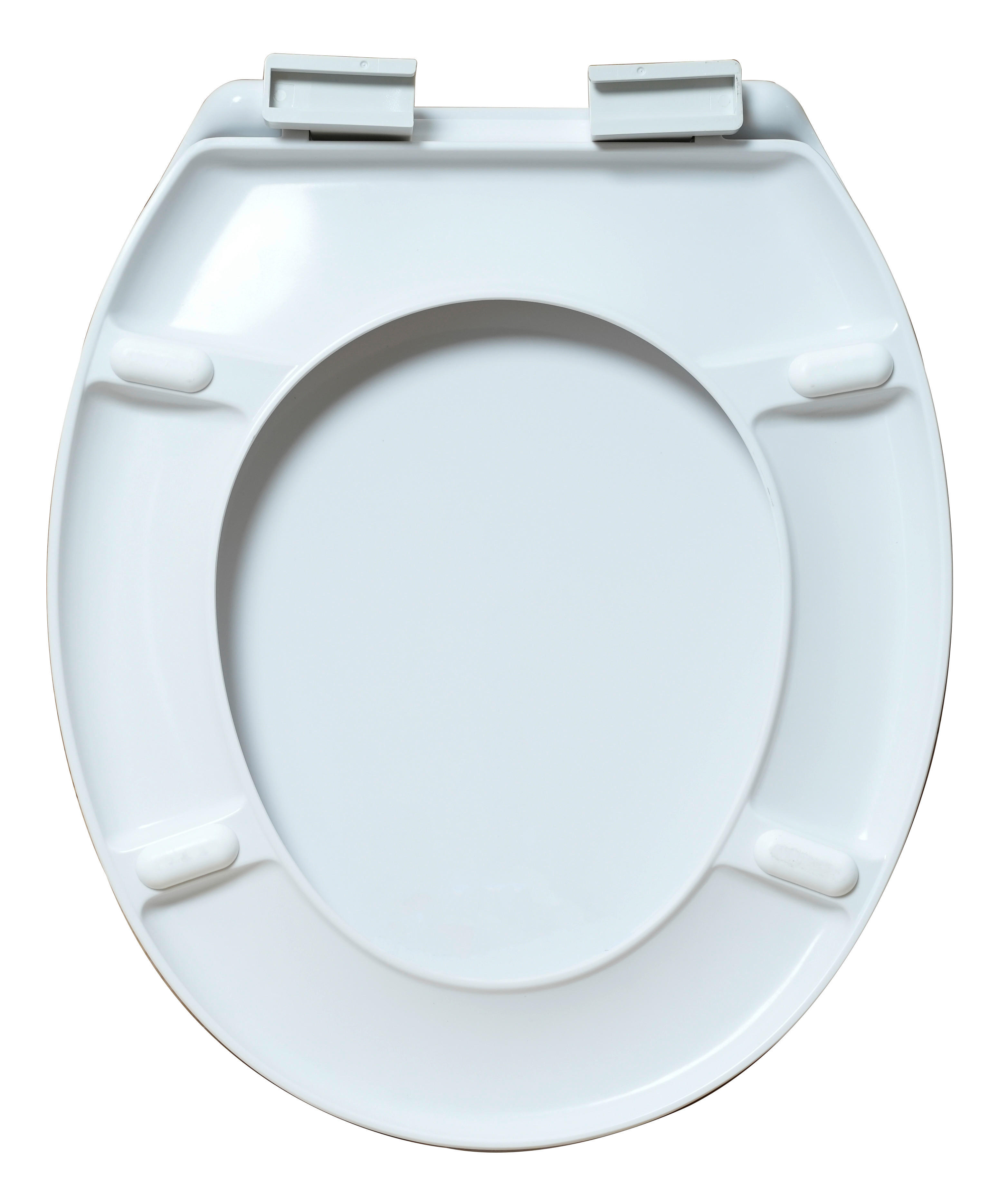 WC-Sitz weiß grau Duroplast WC-Sitz_Zen-Flower Duroplast - weiß/grau