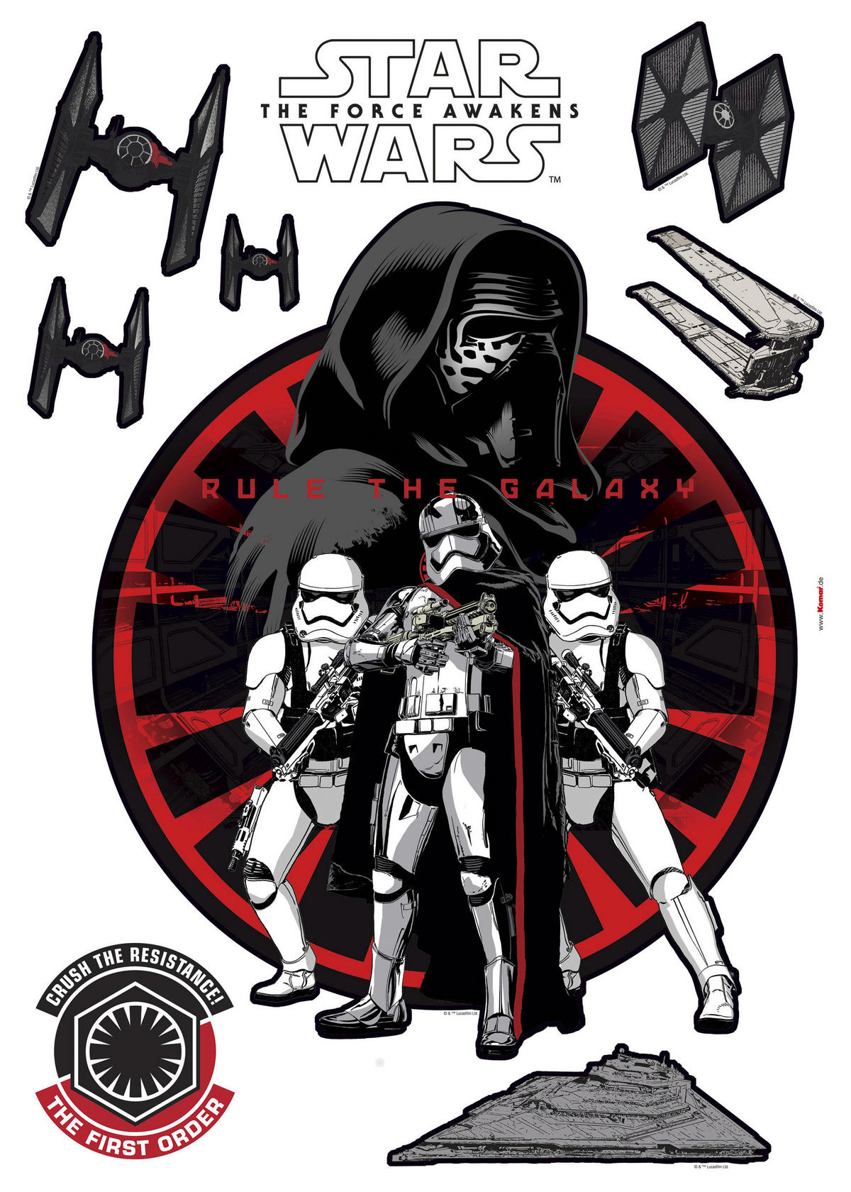 Komar Wandtattoo Star Wars First Order Star Wars Star Wars First Order B/L:  ca. 50x70 cm ▷ online bei POCO kaufen