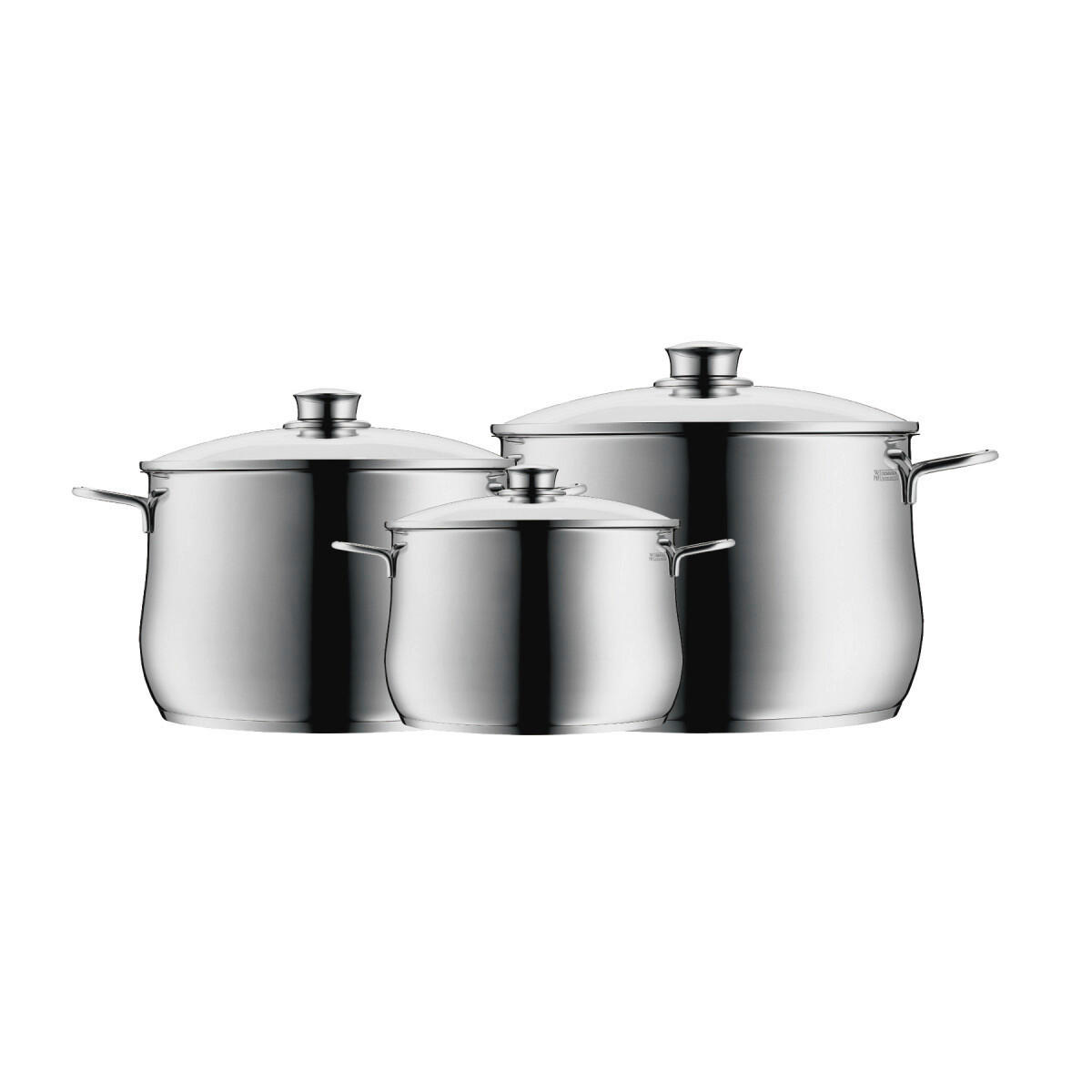 WMF Topfset Diadem Plus silber Edelstahl 3 tlg. Diadem Plus - silber - WMF